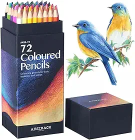 Genérico 72 Lápis de Cor, Kit Profissional, Perfeito para Iniciantes, Artistas e Adultos, Pintura, Desenho