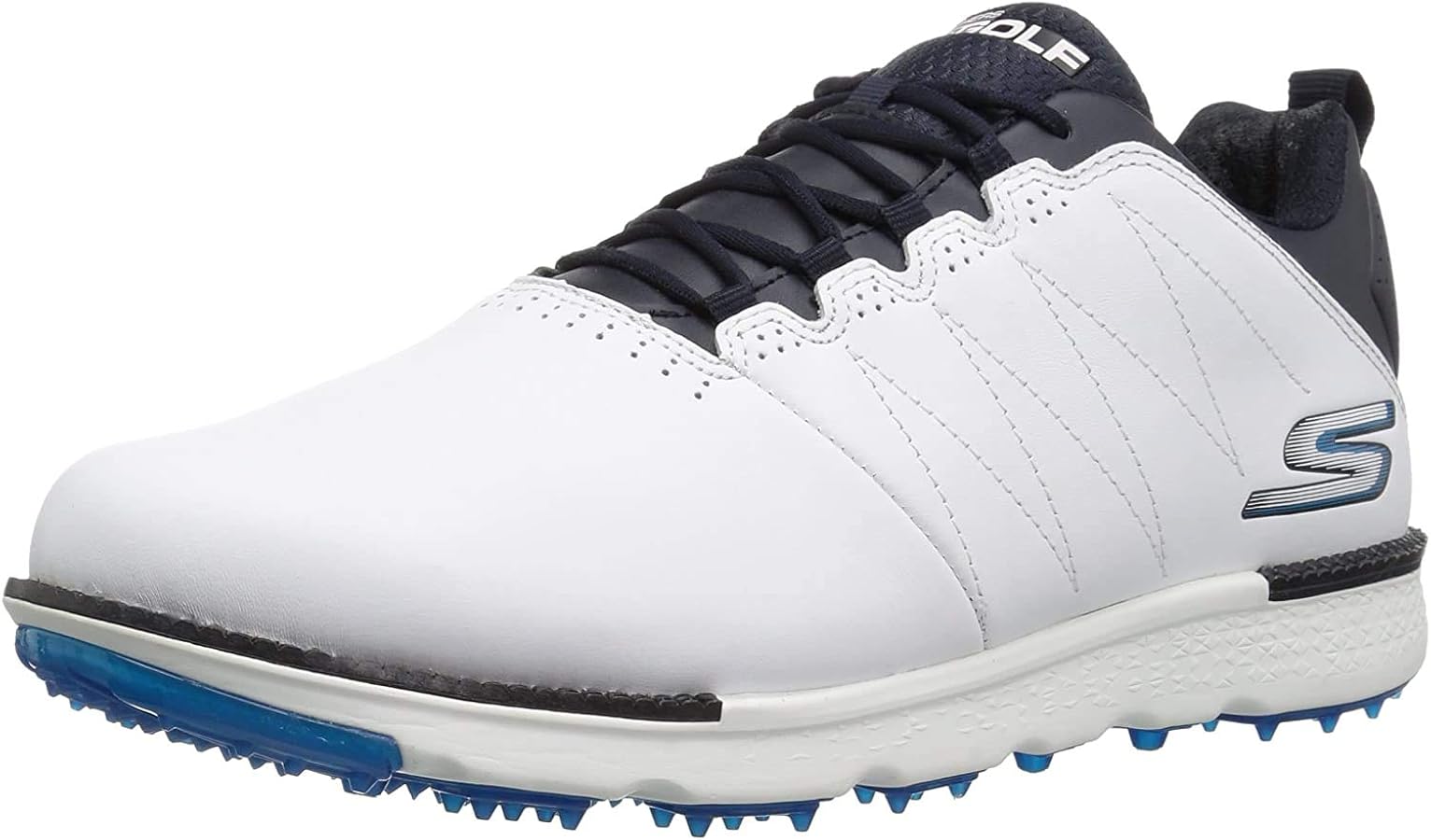 Amazon.com | Skechers Men's Go Golf Elite 3 Golf Shoe,White/Navy,9