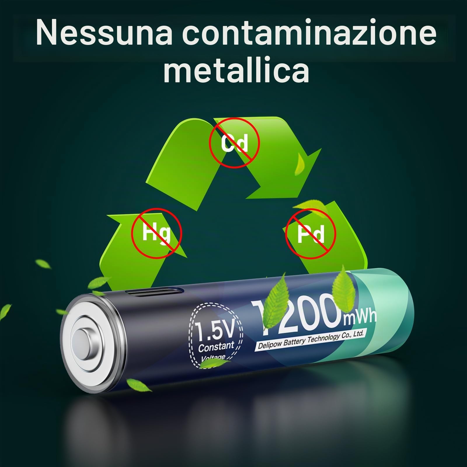 1,5V Litio Batterie Ricaricabili AA USB 3400mWh 8 Pezzi,Pile Ricaricabili AAA USB 1200mWh 8 Pezzi,Batterie AA e AAA Combinate 1500 Cicli