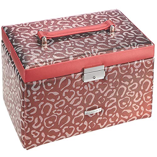 Preisvergleich Produktbild Windrose Panthera Schmuckkoffer 24 cm rot