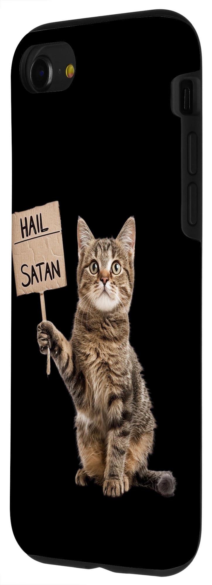 iPhone SE (2020) / 7 / 8 Unhinged Hail Satan Cat Funny Inappropriate Embarrassing Case - Image 2