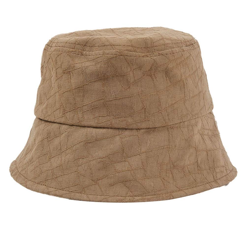 YXWYXWA Pink Women Bucket Hat Summer Cotton Harajuku Vintage Fisherman Hat Solid Sun Protection Caps for Ladies Accessories