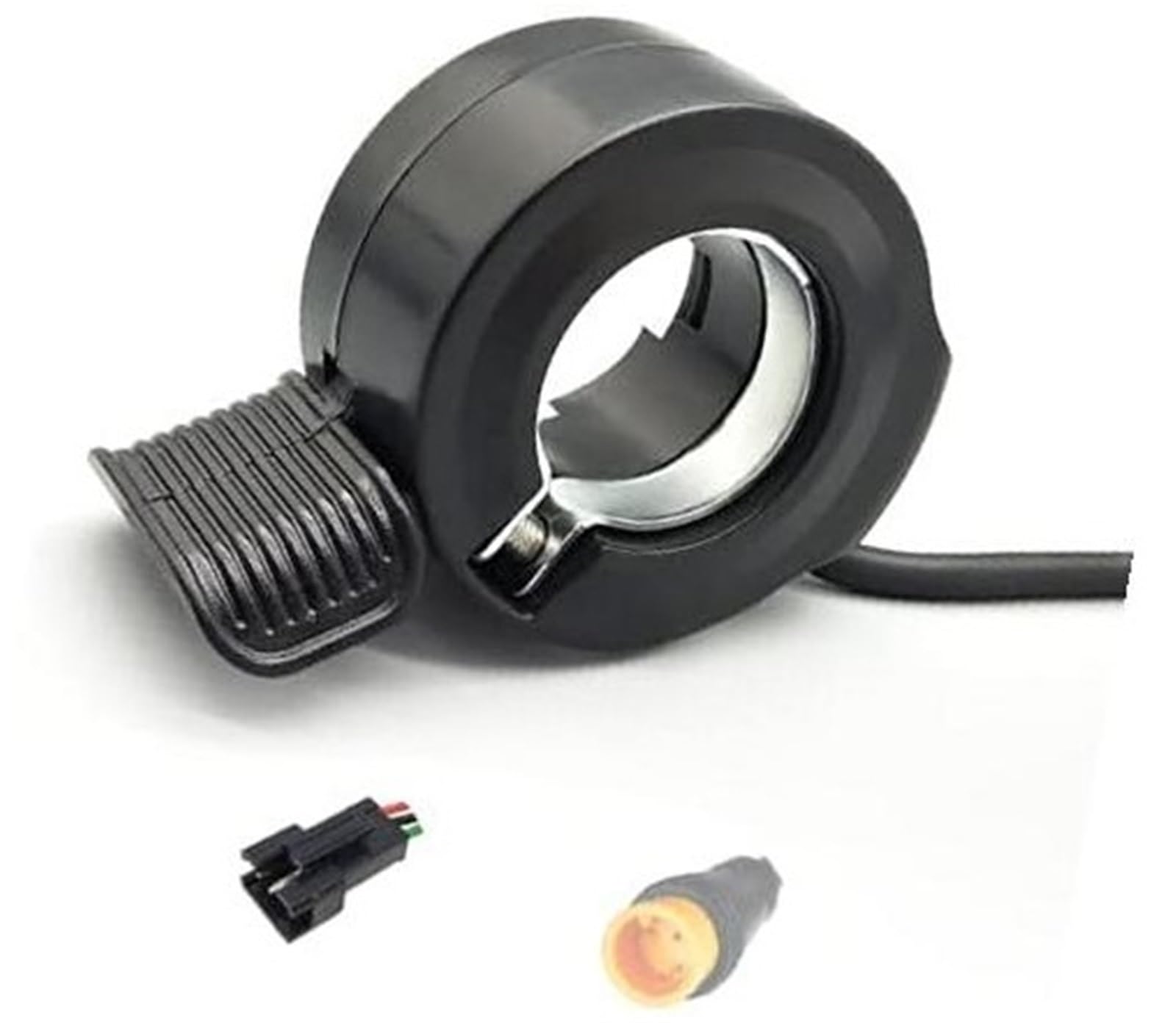 EBike 130X Acceleratore a pollice 24V 36V 48V 60V 72V DestroSinistro SM Connettore impermeabile, Controllo della velocità della bici elettrica, for accessori for scooter elettrici Acceleratore