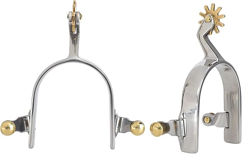 1 par de espuelas de caballo, espuelas de vaquero antiguas de acero inoxidable, espuelas de vaquero occidental, accesorios de espuelas de engranaje,