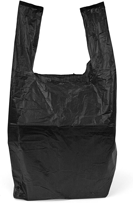 Small Black Vest Carrier Bags 100 per pack