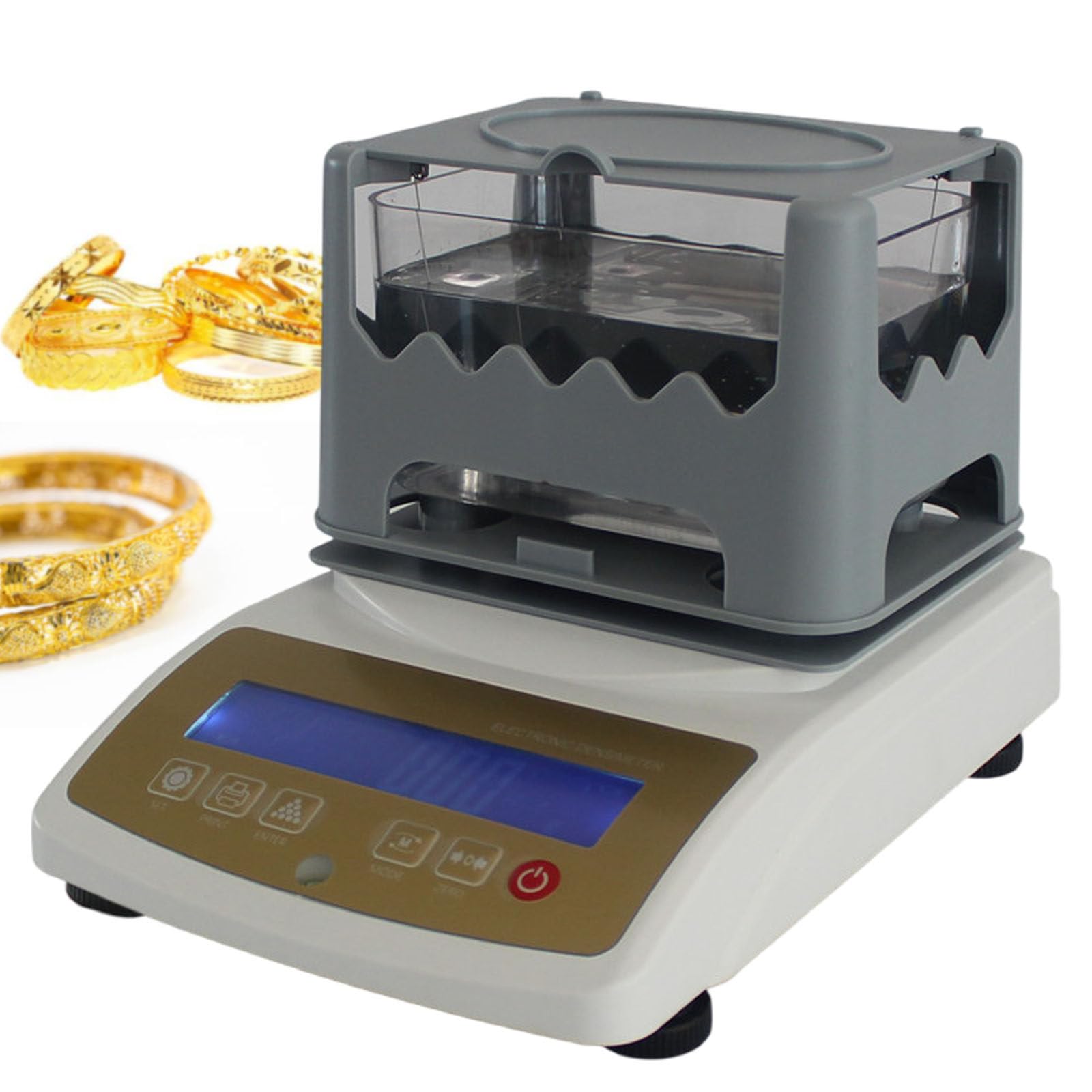 Detector de pureza de oro con análisis no destructivo de densidad para joyería