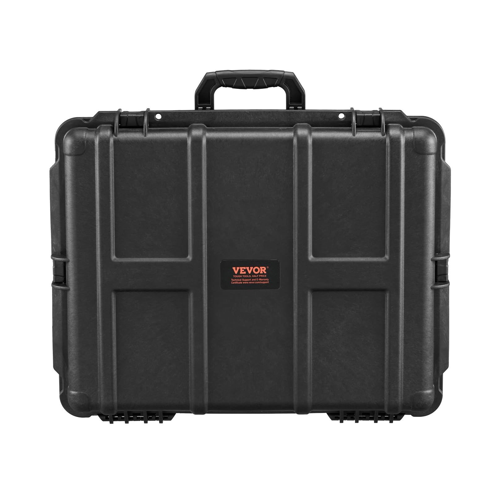 VEVOR Estuche Rígido Resistente a la Intemperie de 620 x 490 x 225 mm, Estuche Protector Resistente con Espuma Precortada, Asas Retráctiles para Viajes, Caza, Uso Militar, Táctico, Impermeable IP67