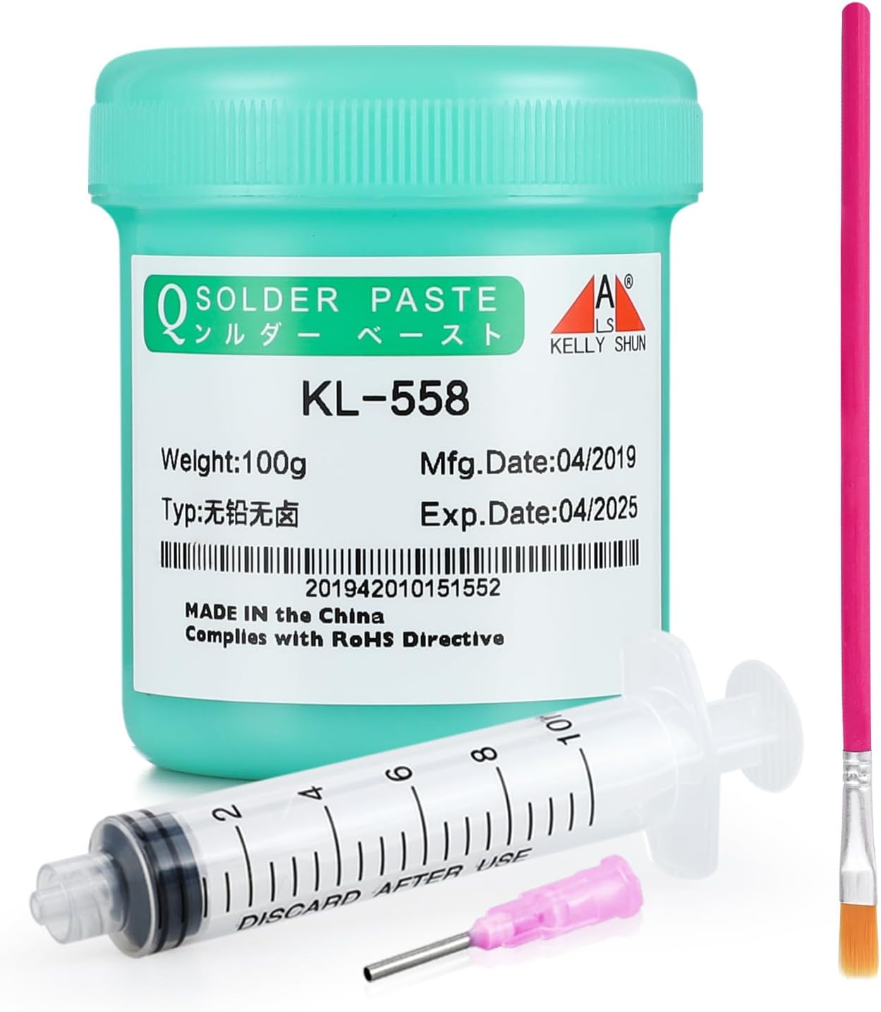 558 Solder Flux, No-Clean Rosin Flux Paste, Lead Free Soldering Flux,100g/Bottle, For Phone, IC, PCB,BGA,SMD, Home Appliance, etc. Repair