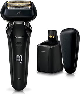 パナソニック ラムダッシュPRO メンズシェーバー 6枚刃 全自動洗浄充電器・セミハードケース付 充電中でも剃れる クラフトブラック ES-LS9Q-K