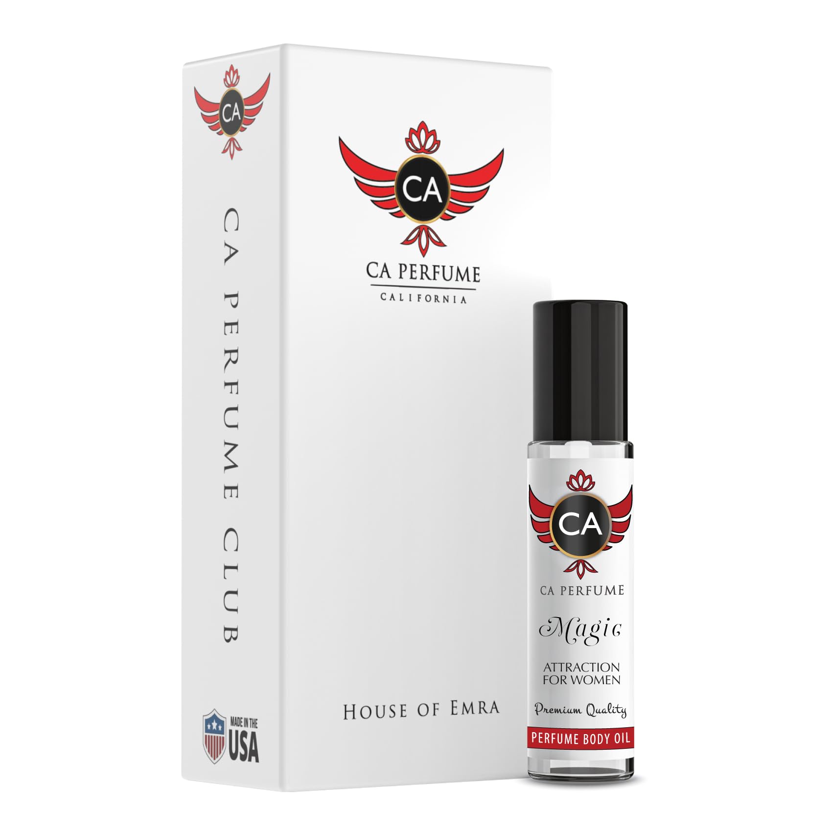 CA Perfume Magic Attraction For Women Pheromone Infused Body Oil Perfume To Attract Men & Instinct Aphrodisiac 0.33 fl oz / 10ml