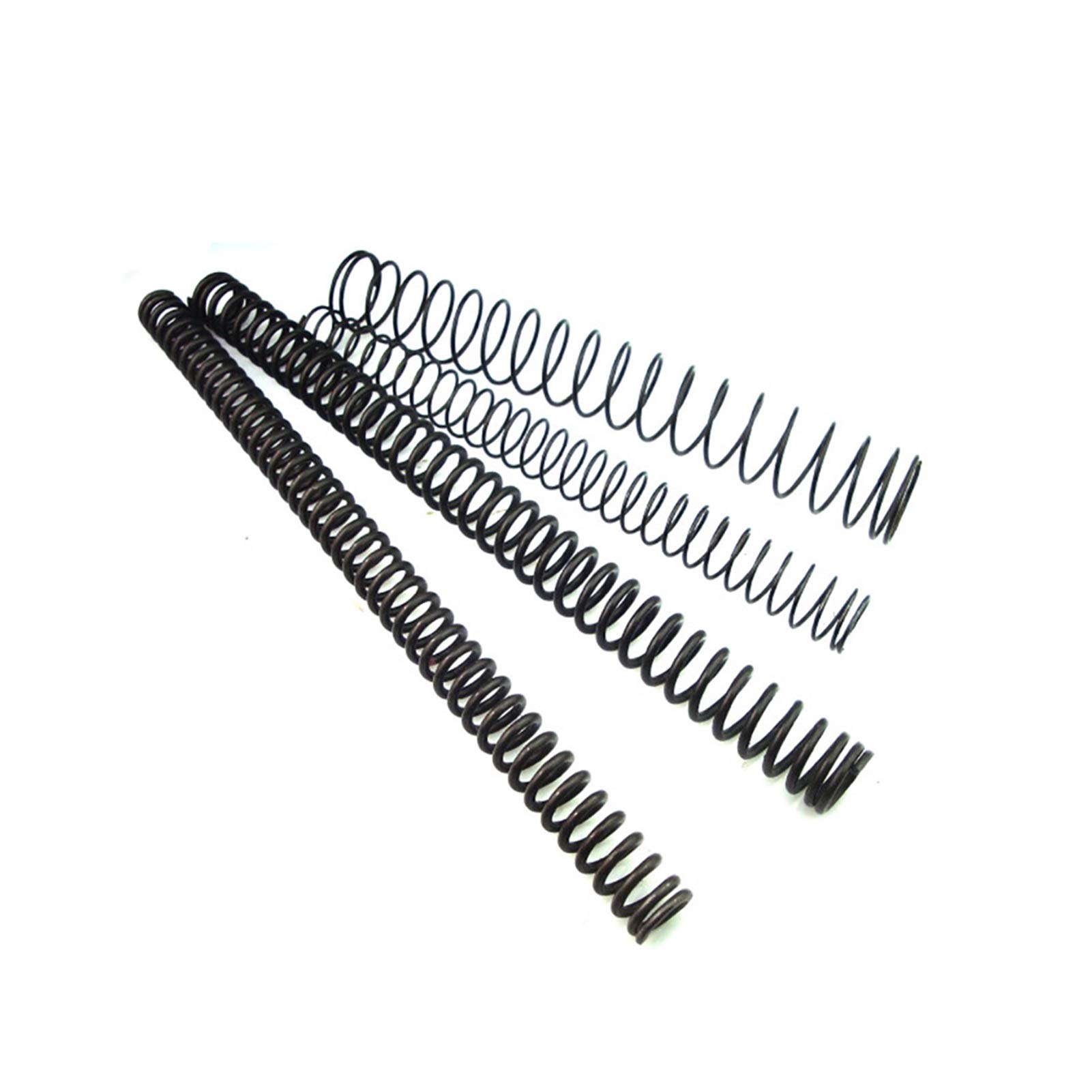 65Mn Stahl Druckfeder 305mm - Verschiedene Durchmesser 1,2-1,6mm Schwarz