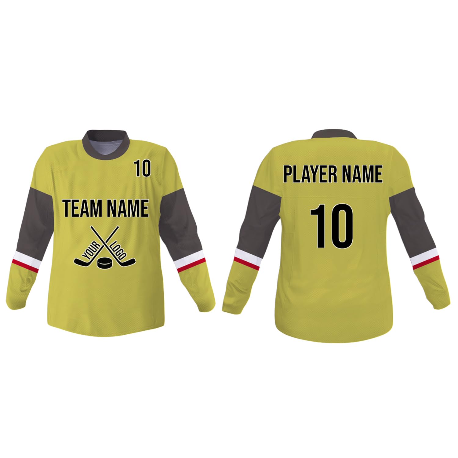 SGS Sports Gear Custom Hockey Jersey, Personalized Reversible or Standard Design with Name &amp; Number, Hockey Jersey