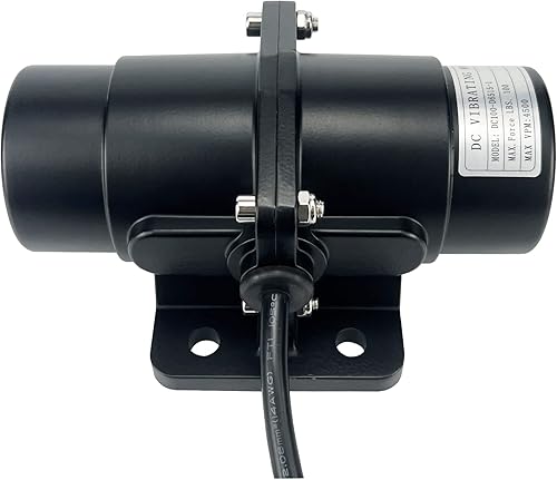 Petec - Vibrador de cepillo de 200 libras para mezclador de sal y arena y hormigón CC 12 V 4500 RPM fuerza de vibración 200 libras