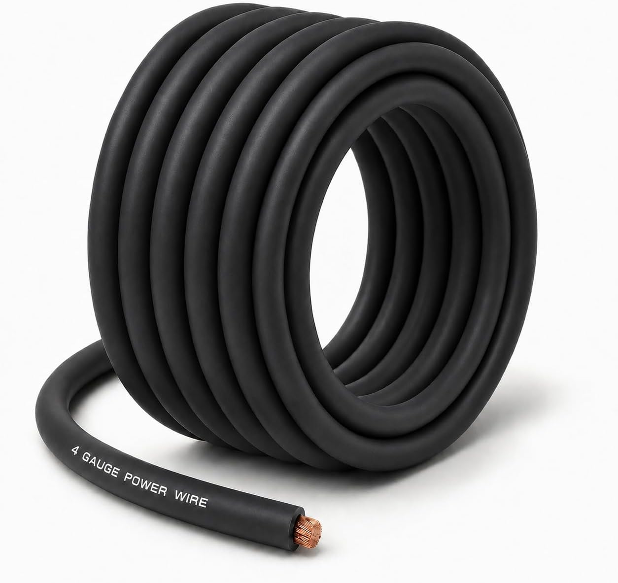 SoundBox Connected 4 Gauge Black Amplifier Amp Power/Ground Wire 25 Feet Superflex Cable 25'