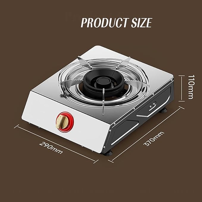 Estufa de Gas de 1 Puesto, Diseño Compacto, con Protección de Apagado miniatura 3