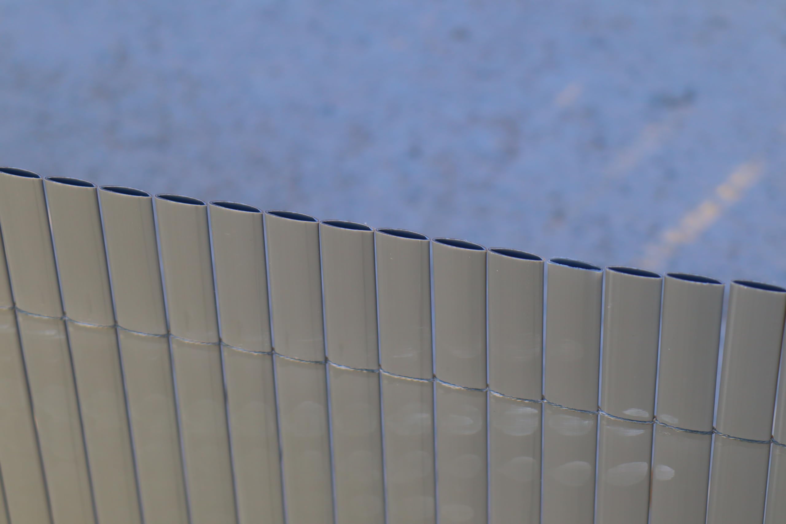 Canisse PVC en Rouleau de 3m pour clôture ou Balcon (1m80, Gris RAL 7016)