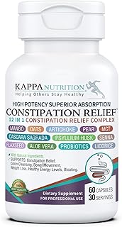Sponsored Ad - Constipation Relief & Advanced Gut Cleanse Detox for Women and Men – with Cascara Sagrada, Psyllium Husk, S...