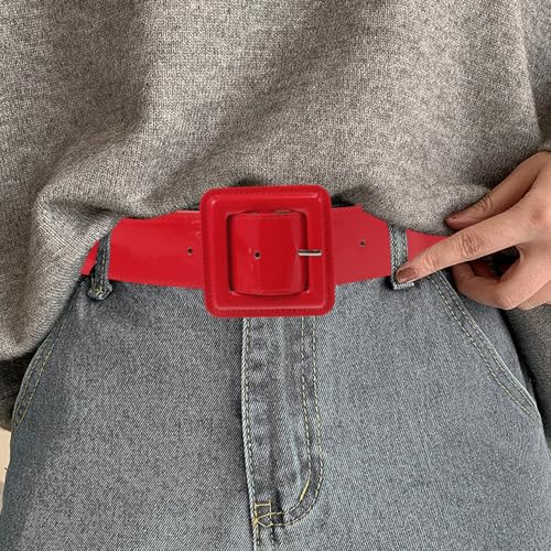 SAFIGLE Adjustable Leather Belt Sleek Fashion Dress Belt Casual Leather Jeans Belt Waist Belt for Men And Women2