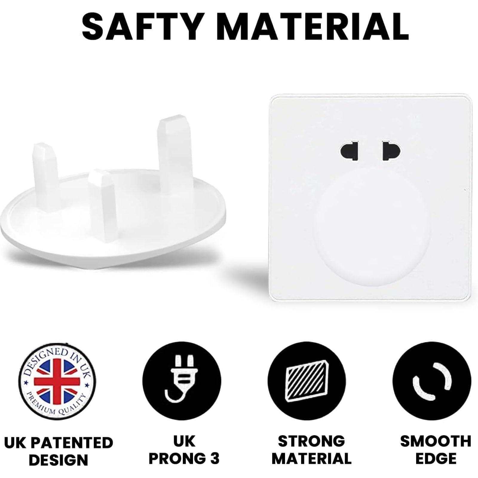 30 Packs Plug Socket Covers UK, Child Baby Plug Socket Covers - Image 3