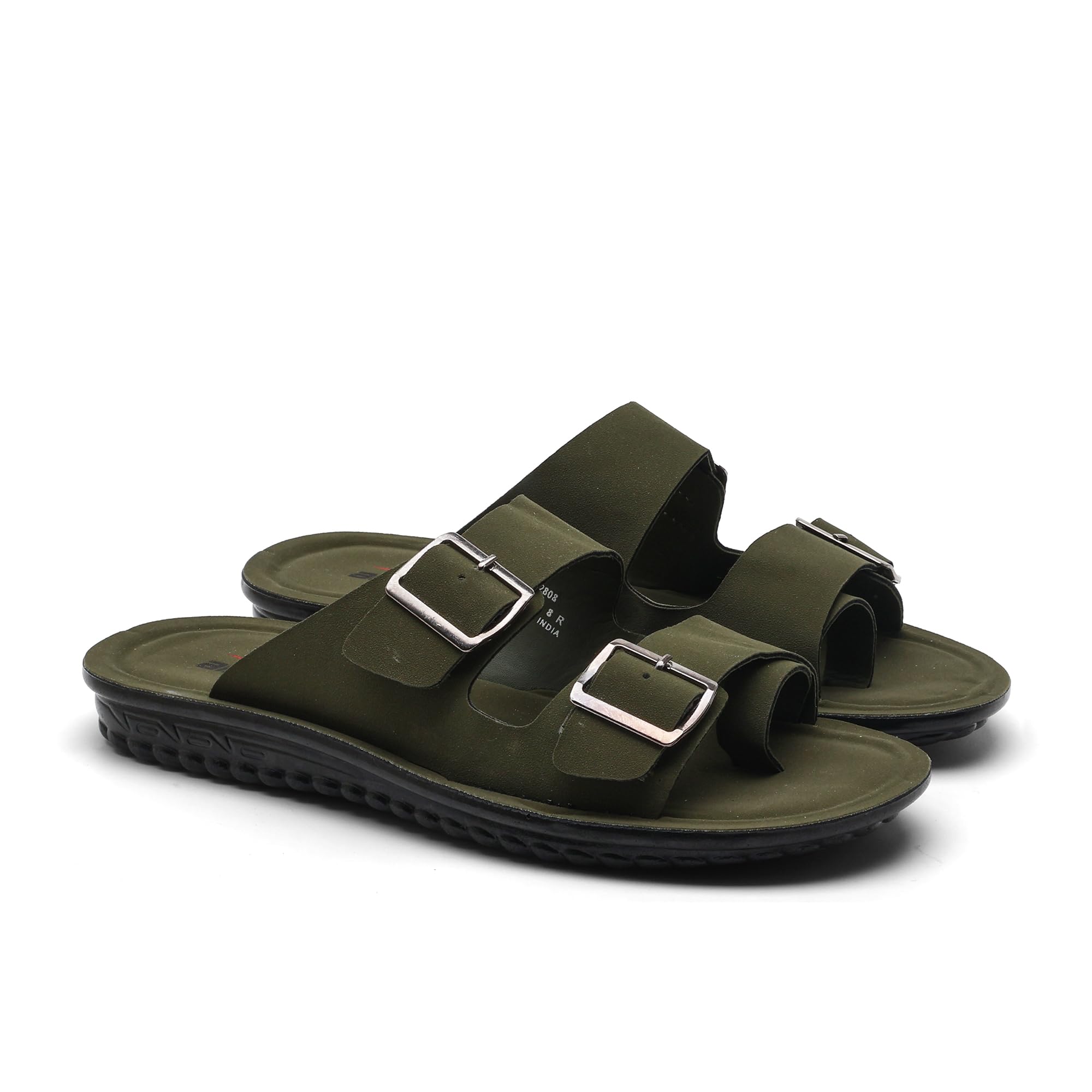 asian 2808 Cushion Men’s Slippers | Dual Buckle Adjustable Upper, Soft Cushioning Tech, Comfortable Slippers with Anti-Slip Outsole-picture-54