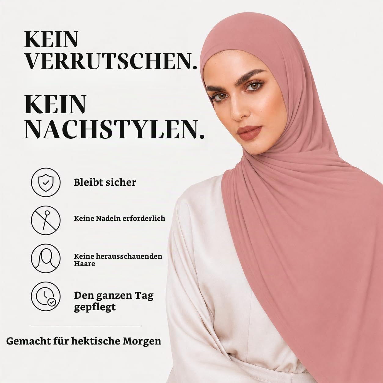 Voile Chic Damen Sofortiger Hijab-schal für Damen Mode-Schal (1er Pack)
