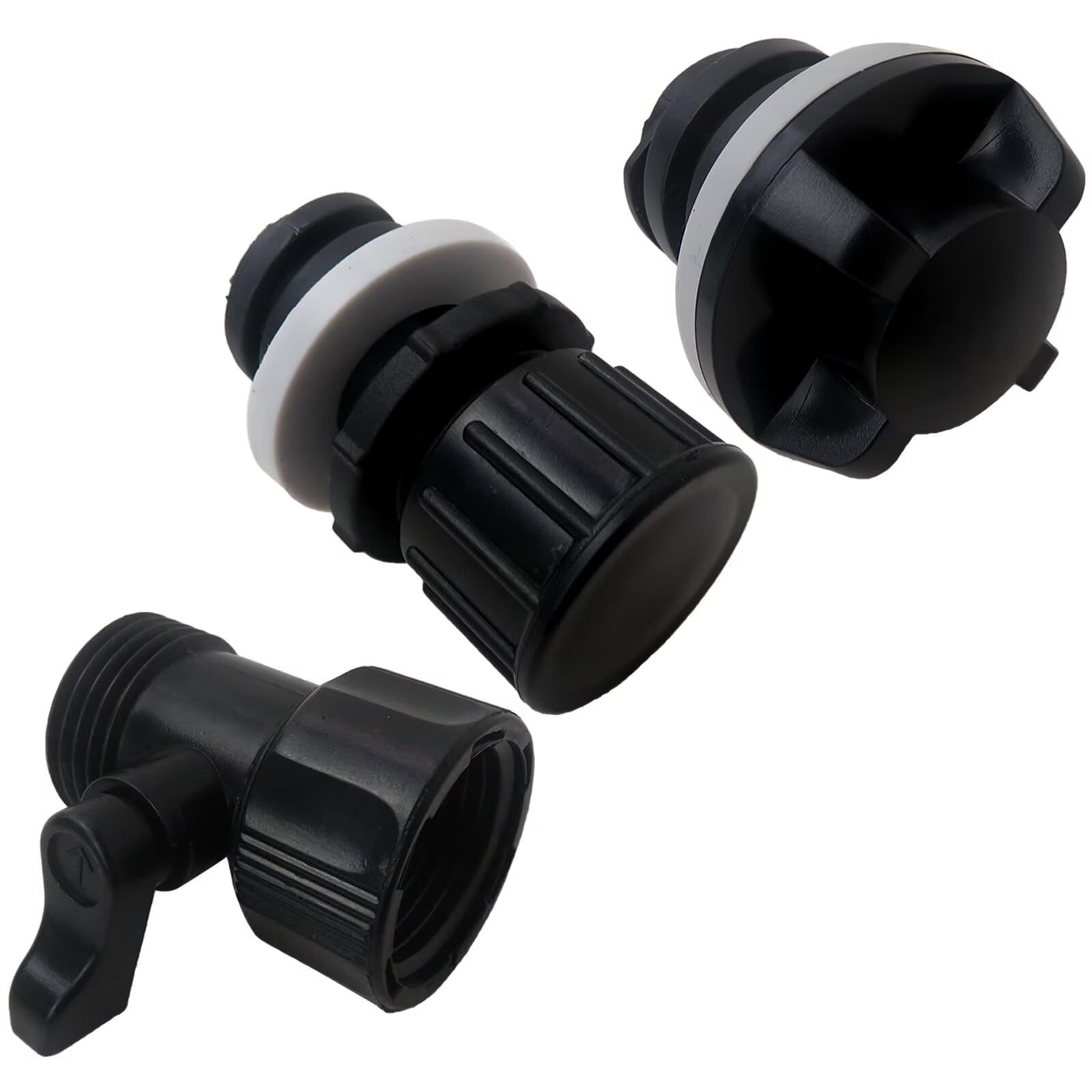 Bedaily New Cooler Drain Plug Hose Connection, Replacement Drain Plug with Garden Hose Shut Off Valve for RTIC 20QT/45QT/65QT Cooler