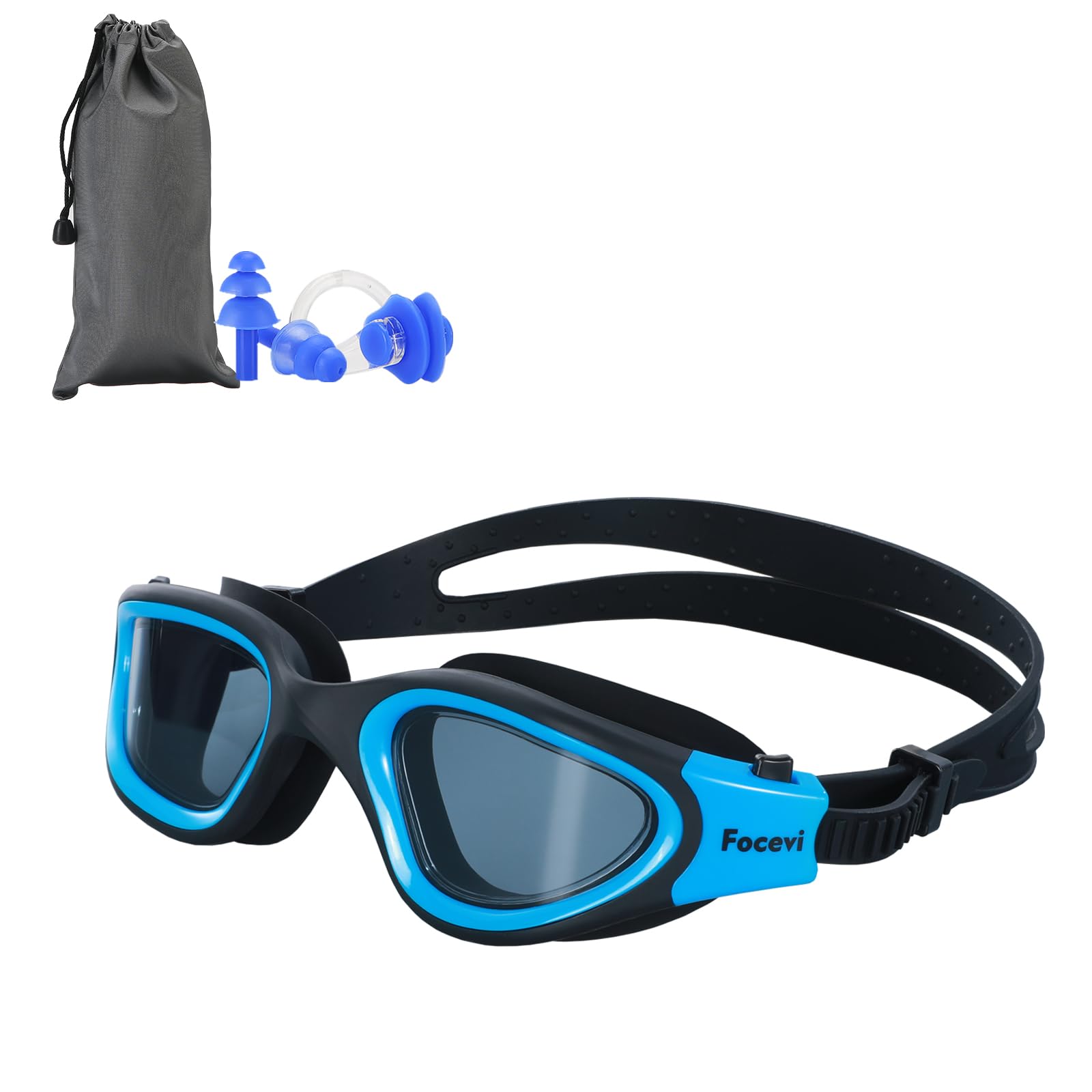 FoceviClear Swimming Goggles for Men/Women, Anti-Fog Anti-UV Wide Vision Adult Swim Goggles, Boys/Girls/Junior/Teenagers/youth Swimming Glasses and Gear