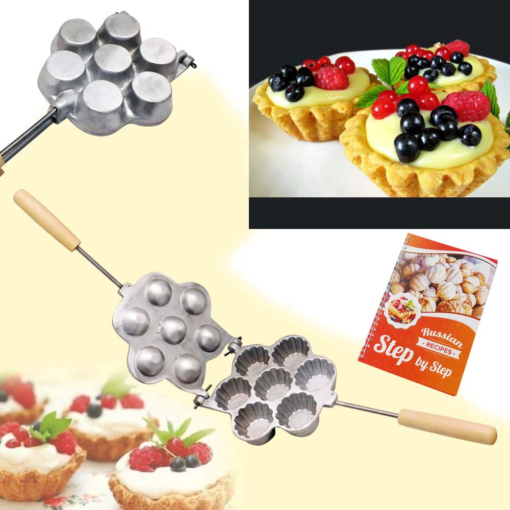 Mini Muffins Open Pies Cookie Mold Maker Oreshki Russian Soviet Cookies Pastry