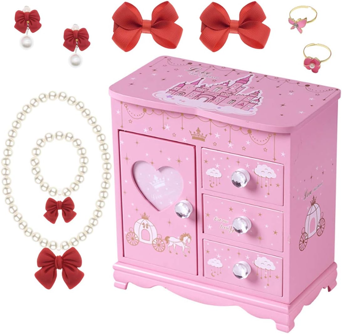 Girl wind castle jewelry box YV567