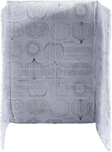 Protector de salpicaduras de 3 lados con aislamiento de salpicaduras de aceite, barrera de aceite para cocinar freír protector de salpicaduras con