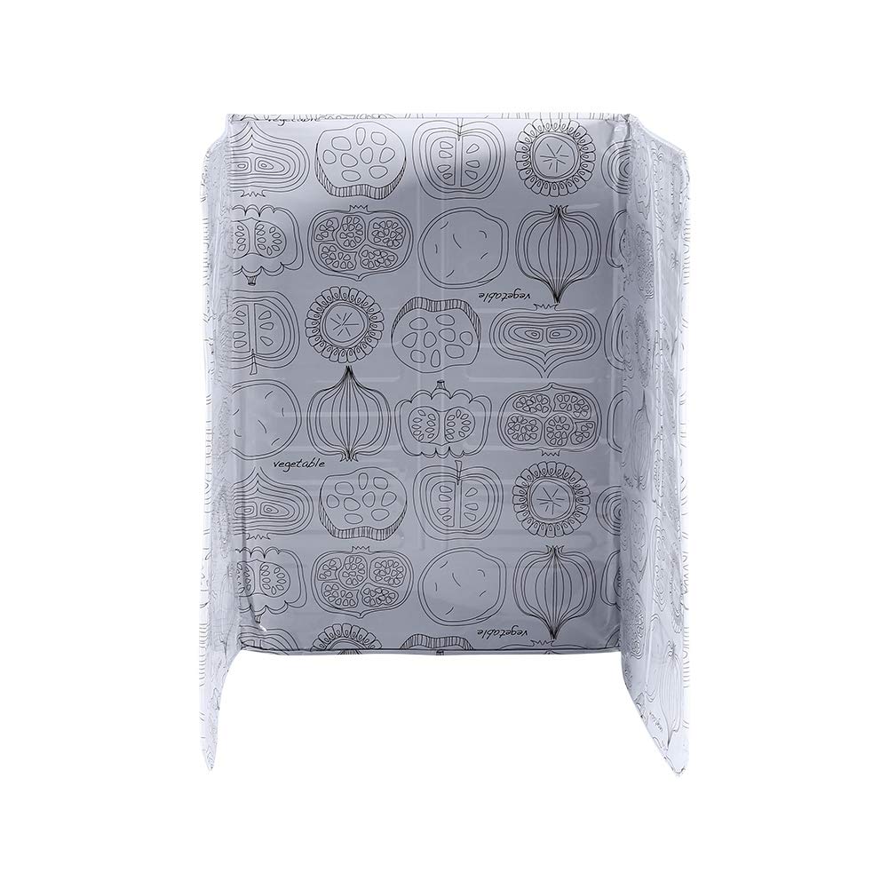 3 Sided Splatter Guard,oil splatter guard Kitchen Cooking Frying Pan Oil Splash Screen Splatter Printing Vegetables,Grease Splatter Screen