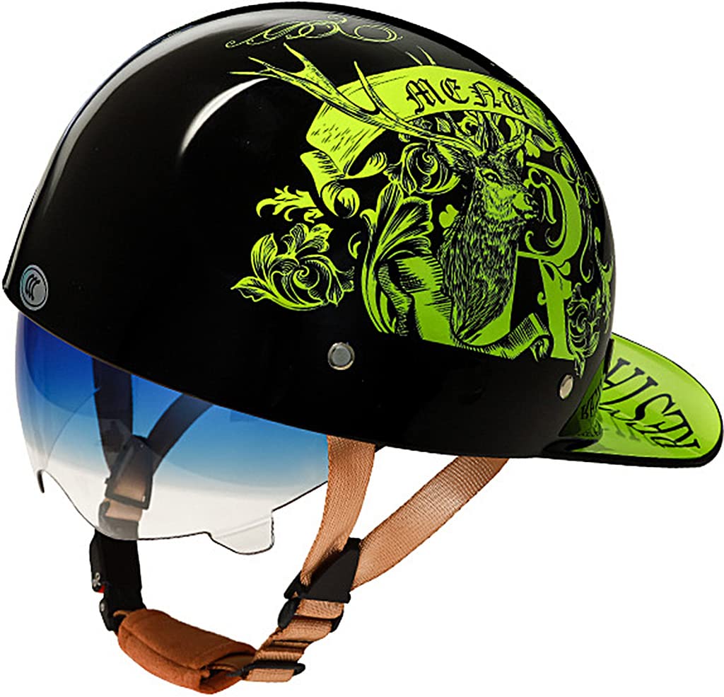 帽子 paranoid 3LHELM helmet Amazon.com: EMUR Beanie Motorcycle Half Helmet, DOT Approved
