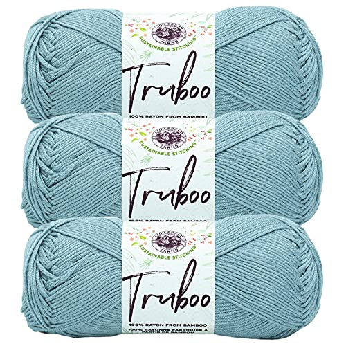 Image of (3 Pack) Lion Brand Yarn Truboo Yarn, Sky
