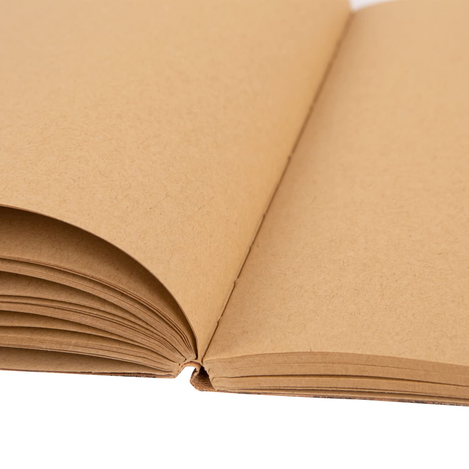 Idena 12253 Notebook 20 x 14 cm Blank 192 Pages 100% Recycled Paper Cork Cover 80 g/m² Pack of 1, brown - Image 4