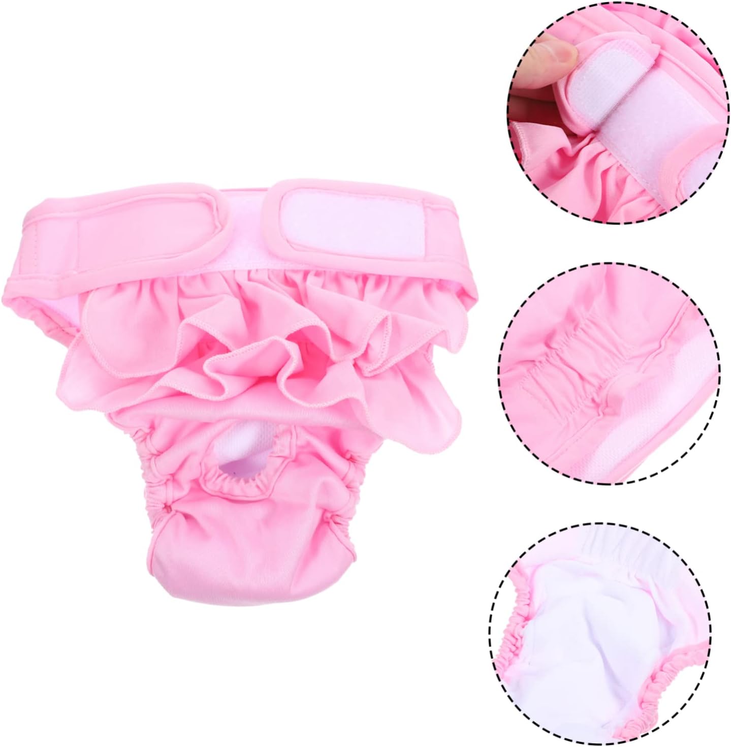 Angoily 5pcs Dog Apparel Accessories Puppy Diaper Pant Soft Lining Comfortable Pet Diaper