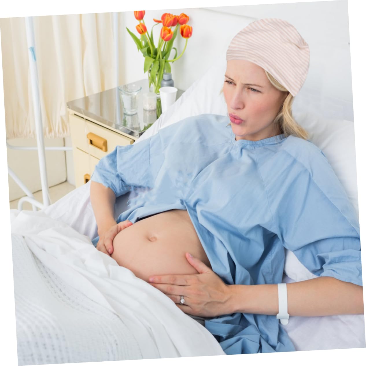 PRETYZOOM Soft Flexible Cotton Headscarf Nursing Cap Bonnet for Sleeping Skull Cap Beanie Hair Accessories Coffee