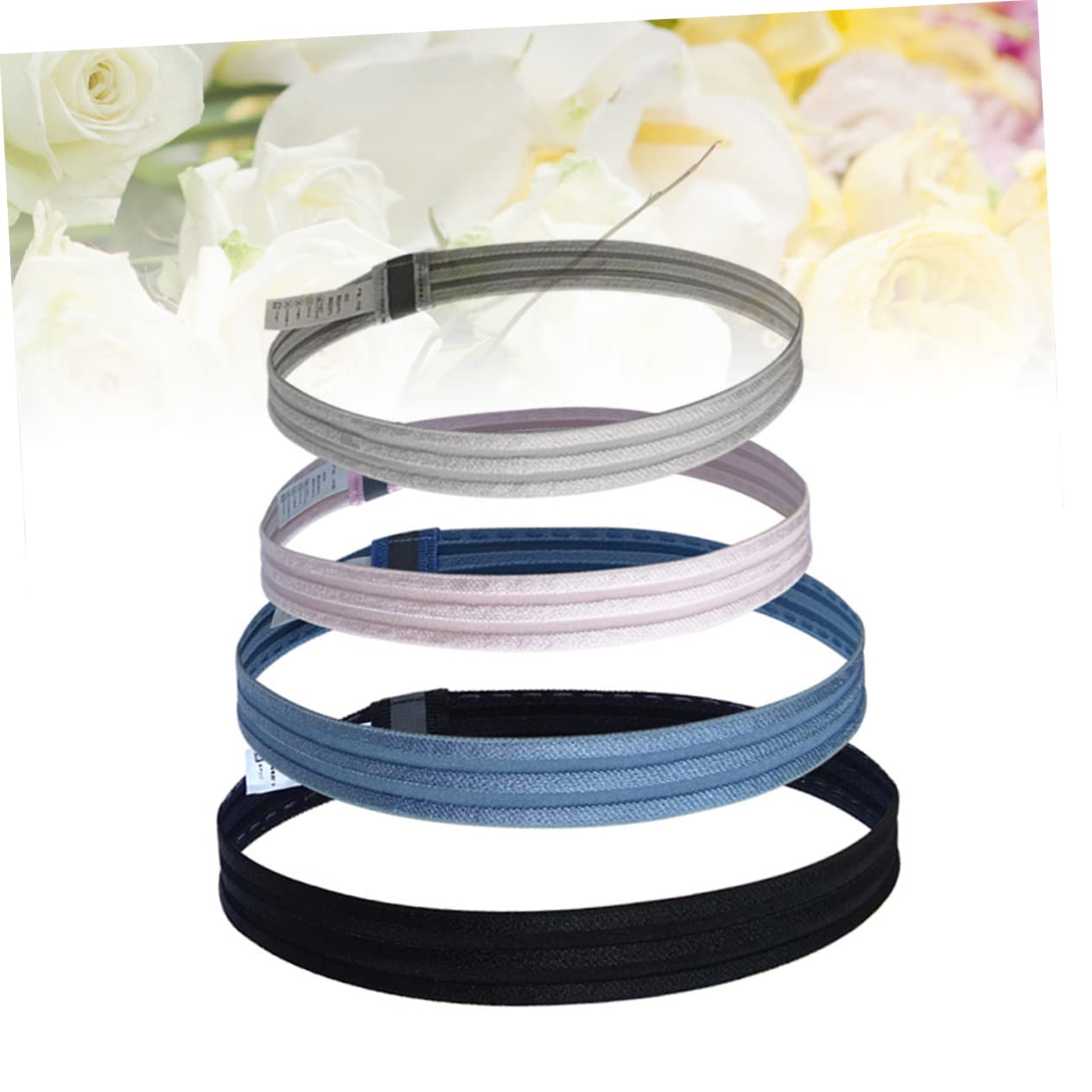 INOOMP 2 Set - Fascia Per Riflettente Sportiva Per Allenamento Non Fascia Per Yoga E Corsa Per Uomo E Donna in Poliestere Per Il Massimo Comfort 3 Pezzi*2