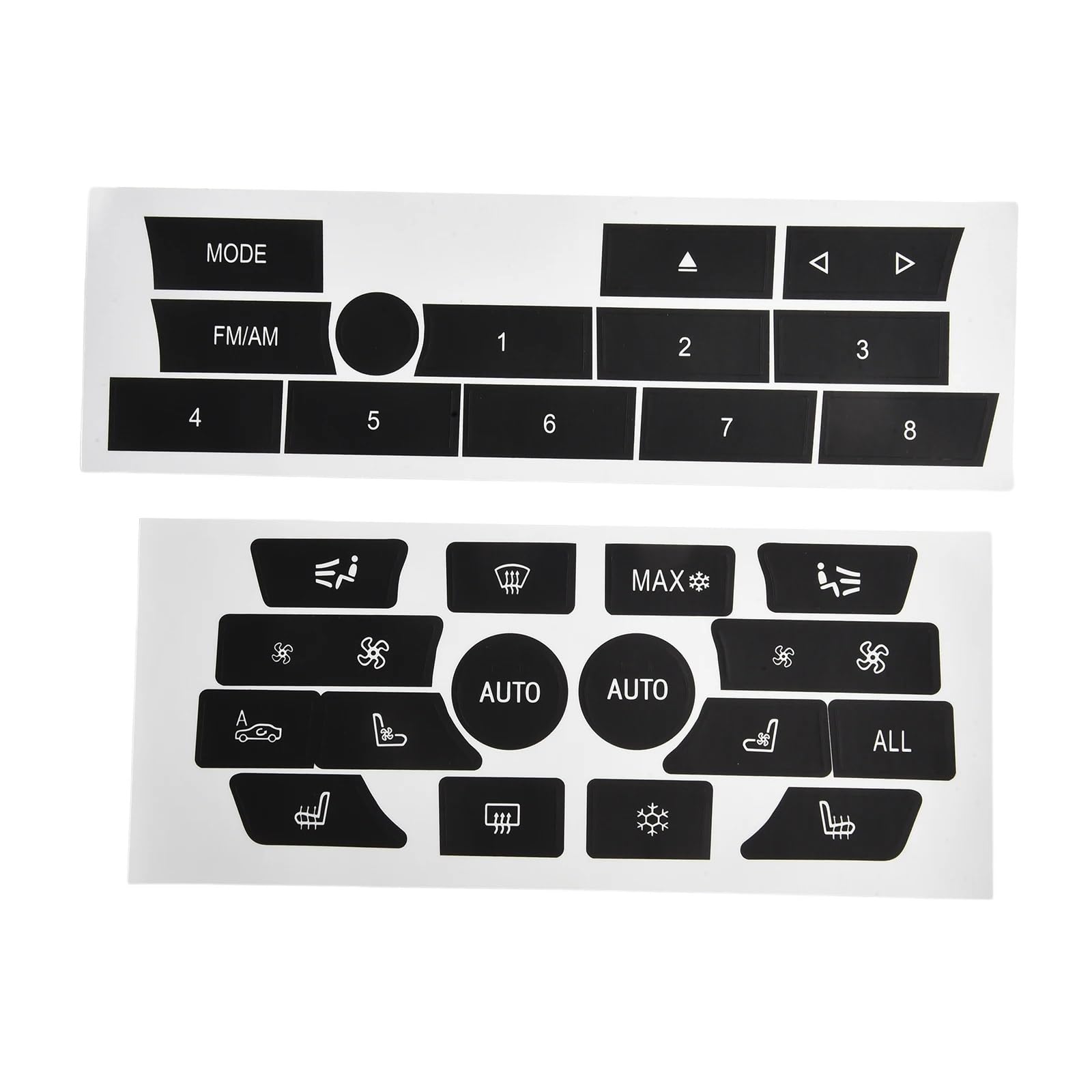 Repair Patch Compatible with BMW 7 Series F02 2009 2010 2011 2012 2013 2014 Climate Control Radio Button Repair Decal A/C Radio ABS Interior Decoration