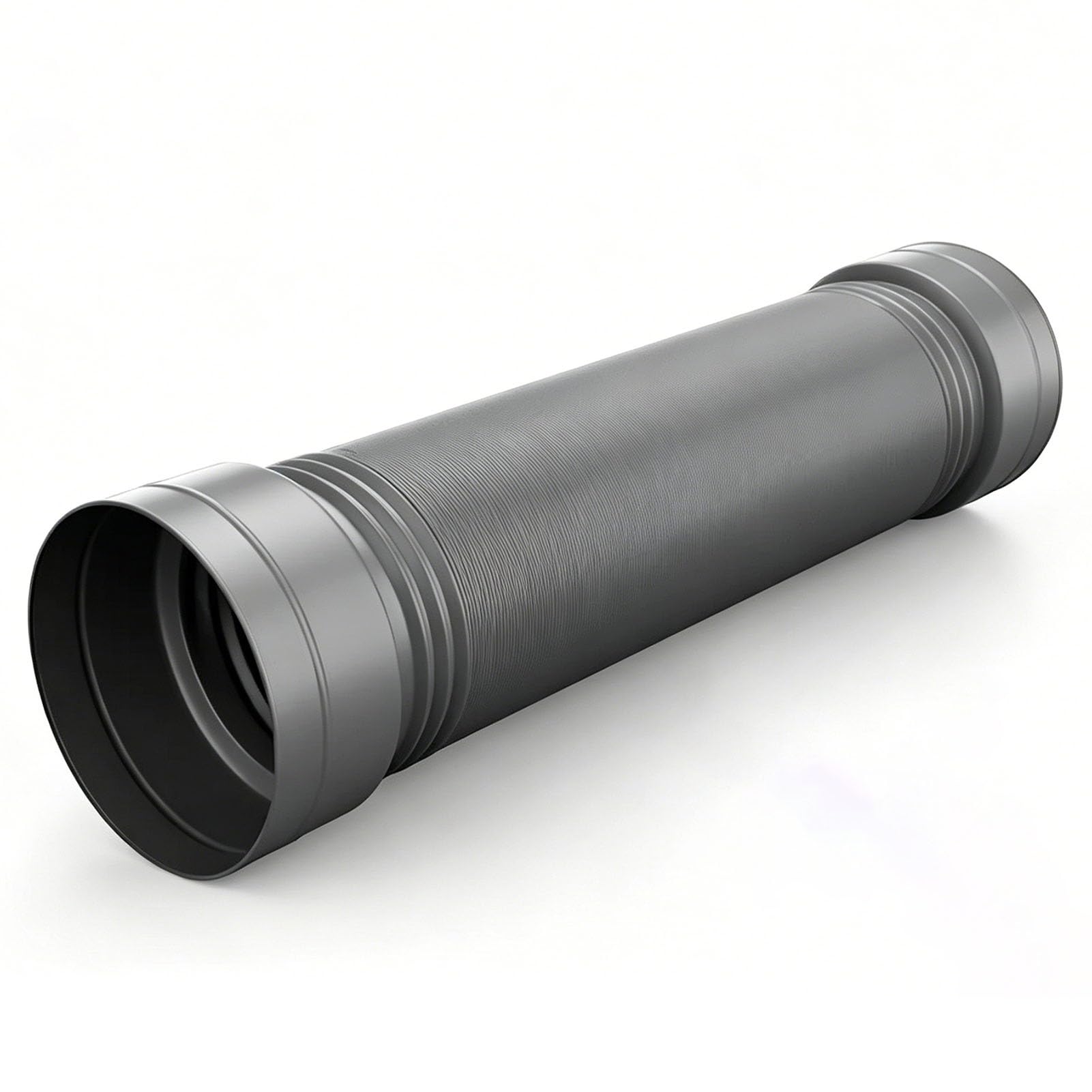 Manguera de extracción flexible reforzada 100-180 mm (4"-7") ajustable, conducto de ventilación extensible para campana extractora, aire acondicionado portátil(Grey ID160mm-3 meters)
