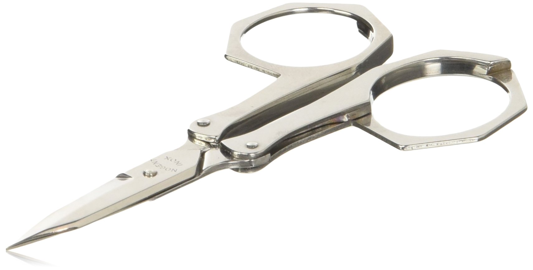 Forbici pieghevoli con astuccio in pelle