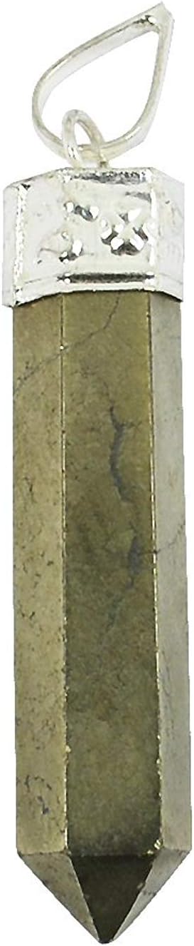 Tibettian HeartPyrite Stone Pendant