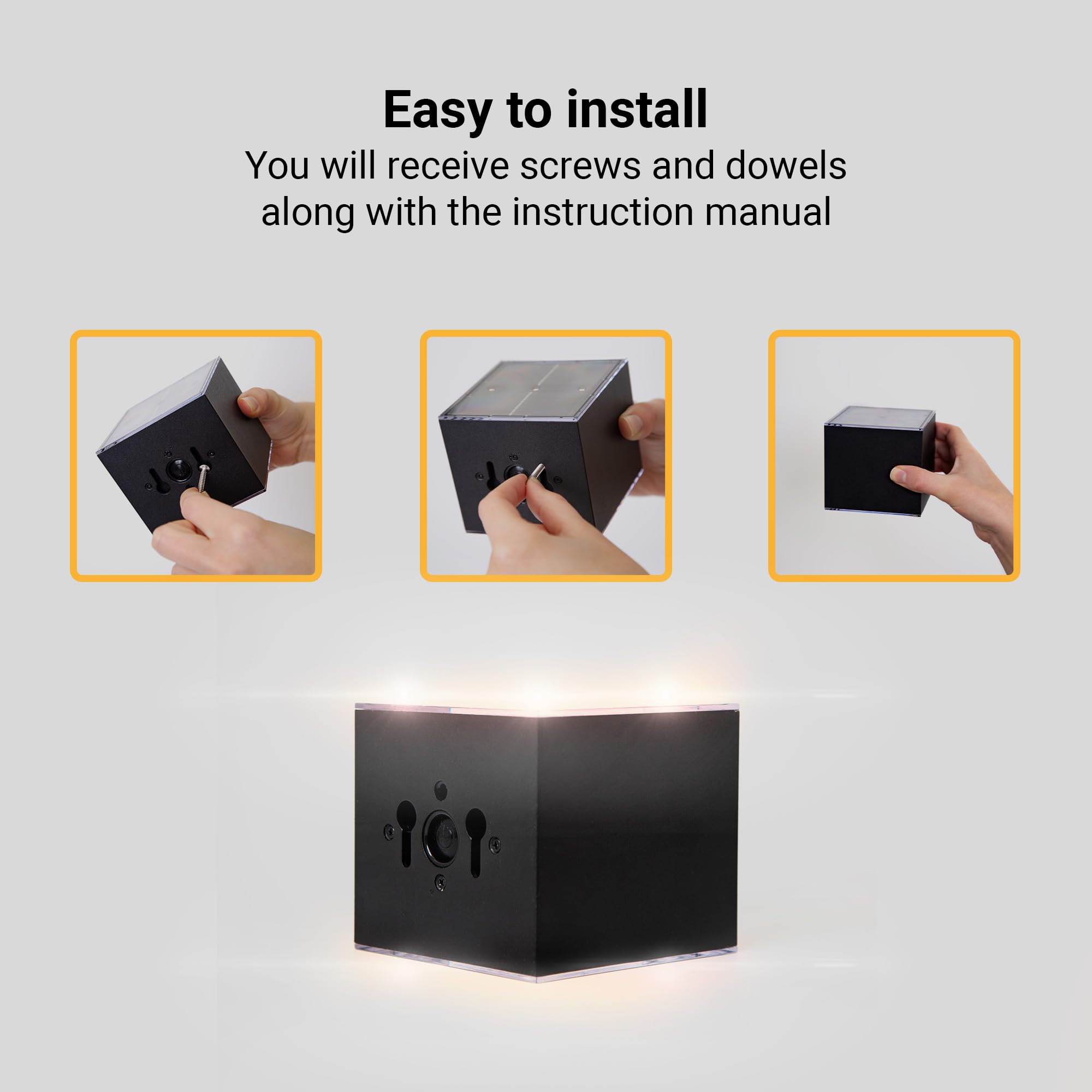Proxinova Up & Down Solar Wall Light, Outdoor Solar Lights Garden, Waterproof IP65 Fence Light, Wireless Wall Lights Outdoor - Image 3