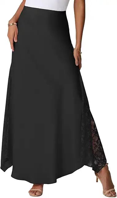 Summer Satin Maxi Skirt - High Waist Silk Skirt for Women, Party & Wedding