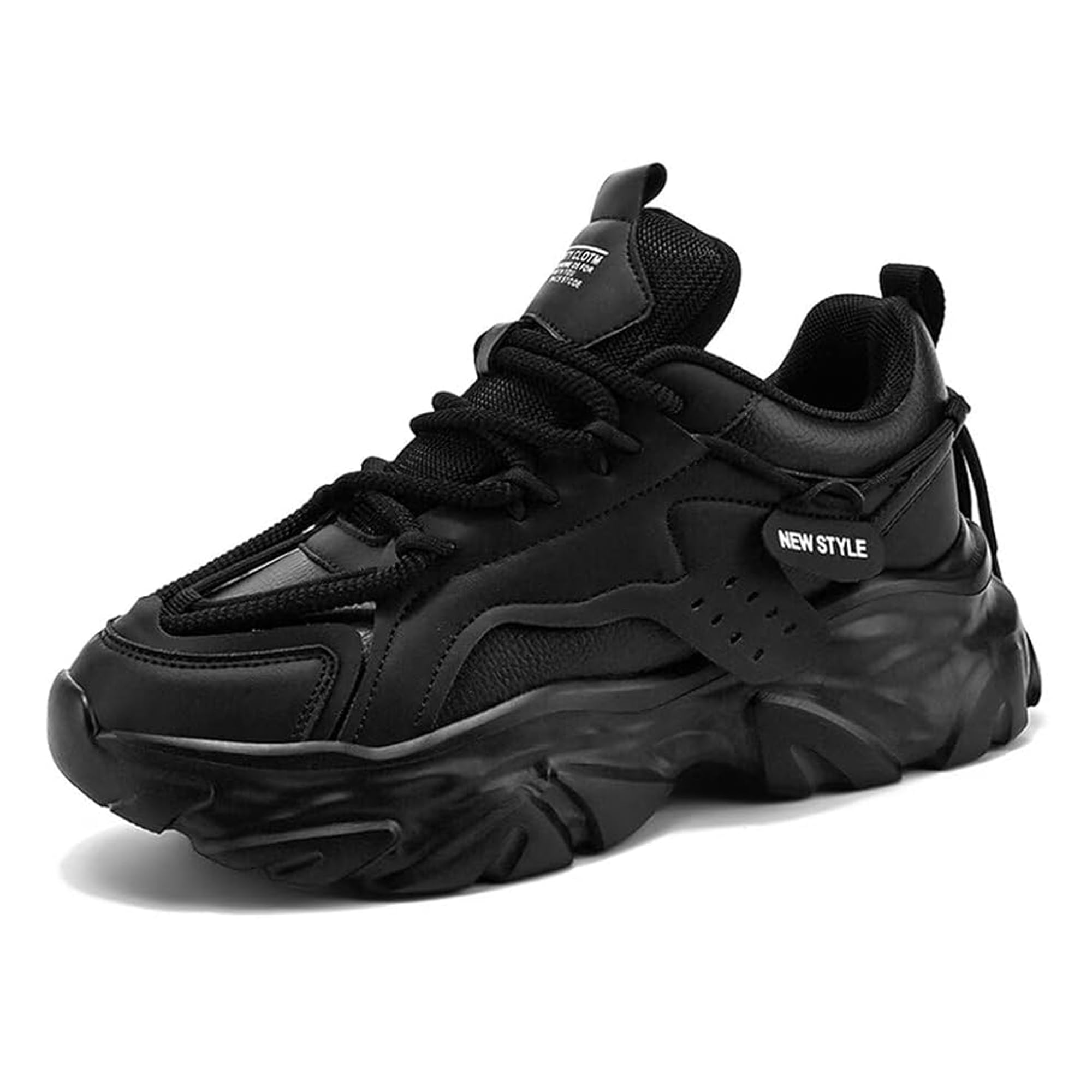 Cruiser Chunky Sneaker for Men | Bold & Stylish Design | Lightweight & Comfortable | Gymwear & Casual Outfits | Durable Footwear 2630-1 Black