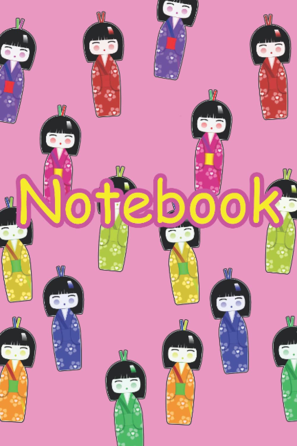 Kokeshi Notebook: Kawaii Kokeshi Japanese Doll Notebook