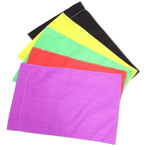 5pcs Double-sided Blank Garden Flags Set Summer Courtyard Yard Decor