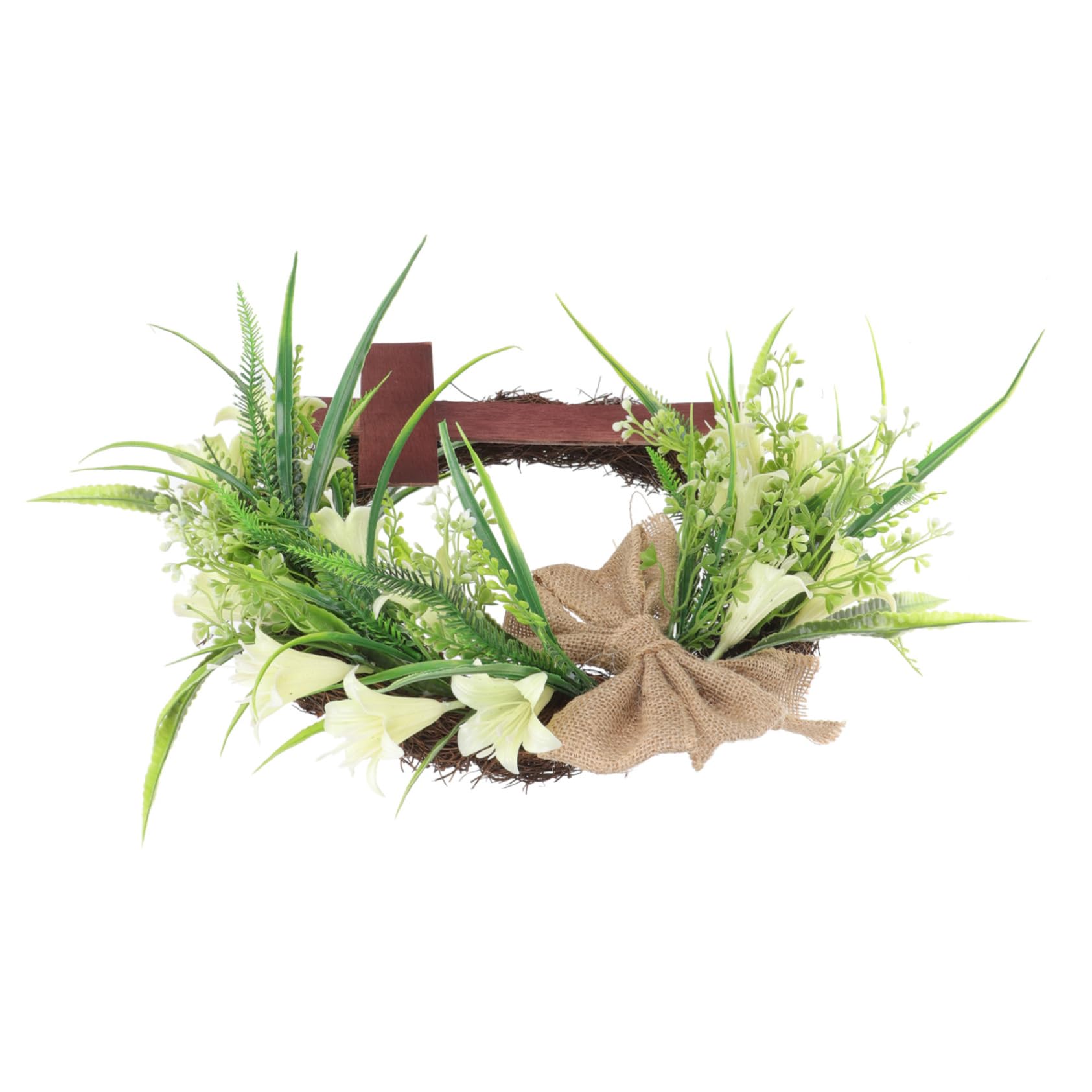 MAGICLULU 2pcs Kreuz Girlande Halloween-türkranz Haustürkranz Herbstlicher Türkranz Haustürdekoration Patriotischer Türkranz Tür Kranz Kränze Für Die Haustür Ahornkranz Im Herbst Plastik