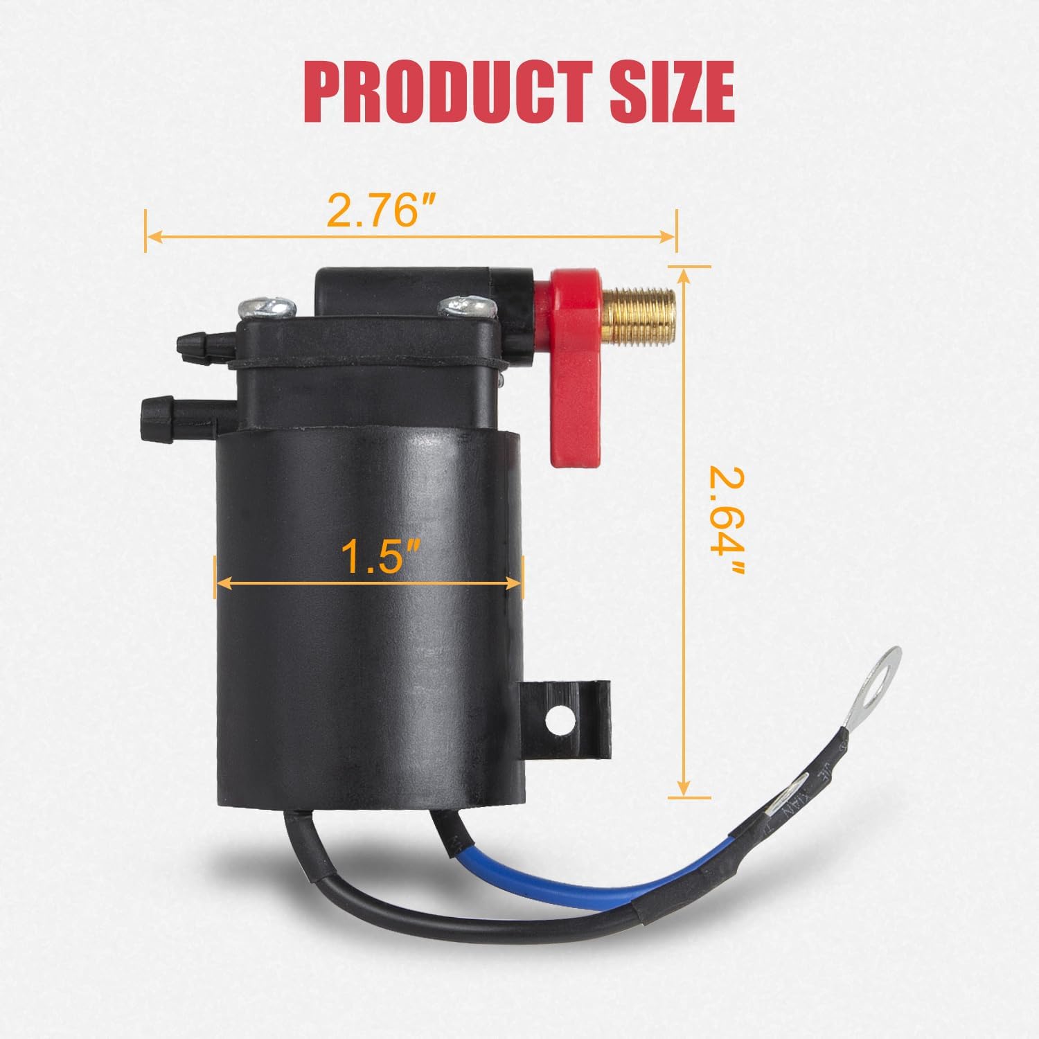 RANSOTO Fuel Primer Choke Solenoid Compatible with OMC Johnson Evinrude Replace 5007356 5828665 437233 437238 43762 434326 397909