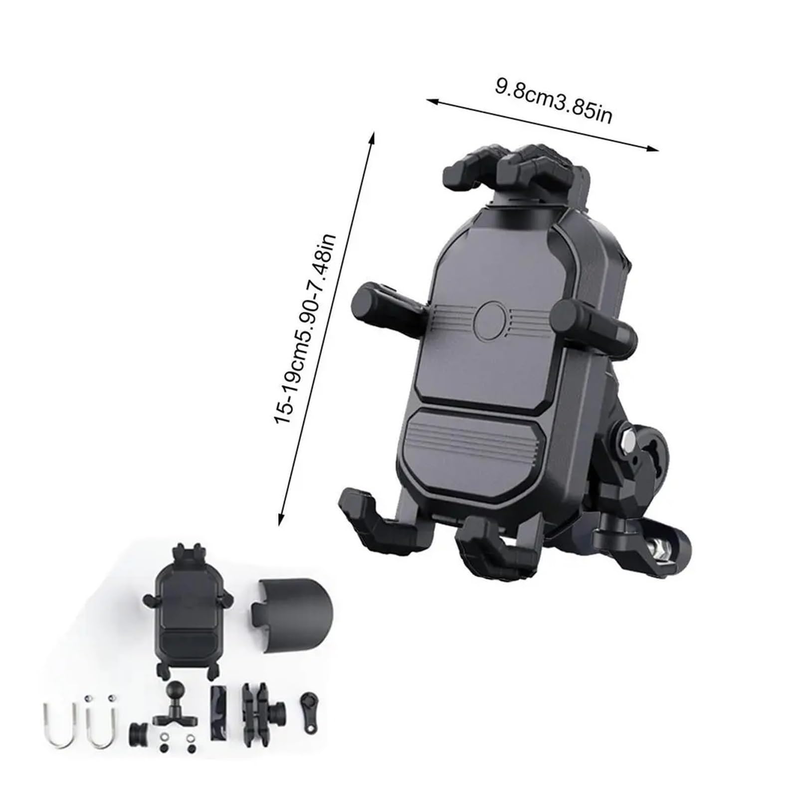 Navi Halterung Motorrad Telefon Halterung Lenker Telefon Navigation Halterung Stoßfest Radfahren Zubehör Vielseitige Navigation Clamp
