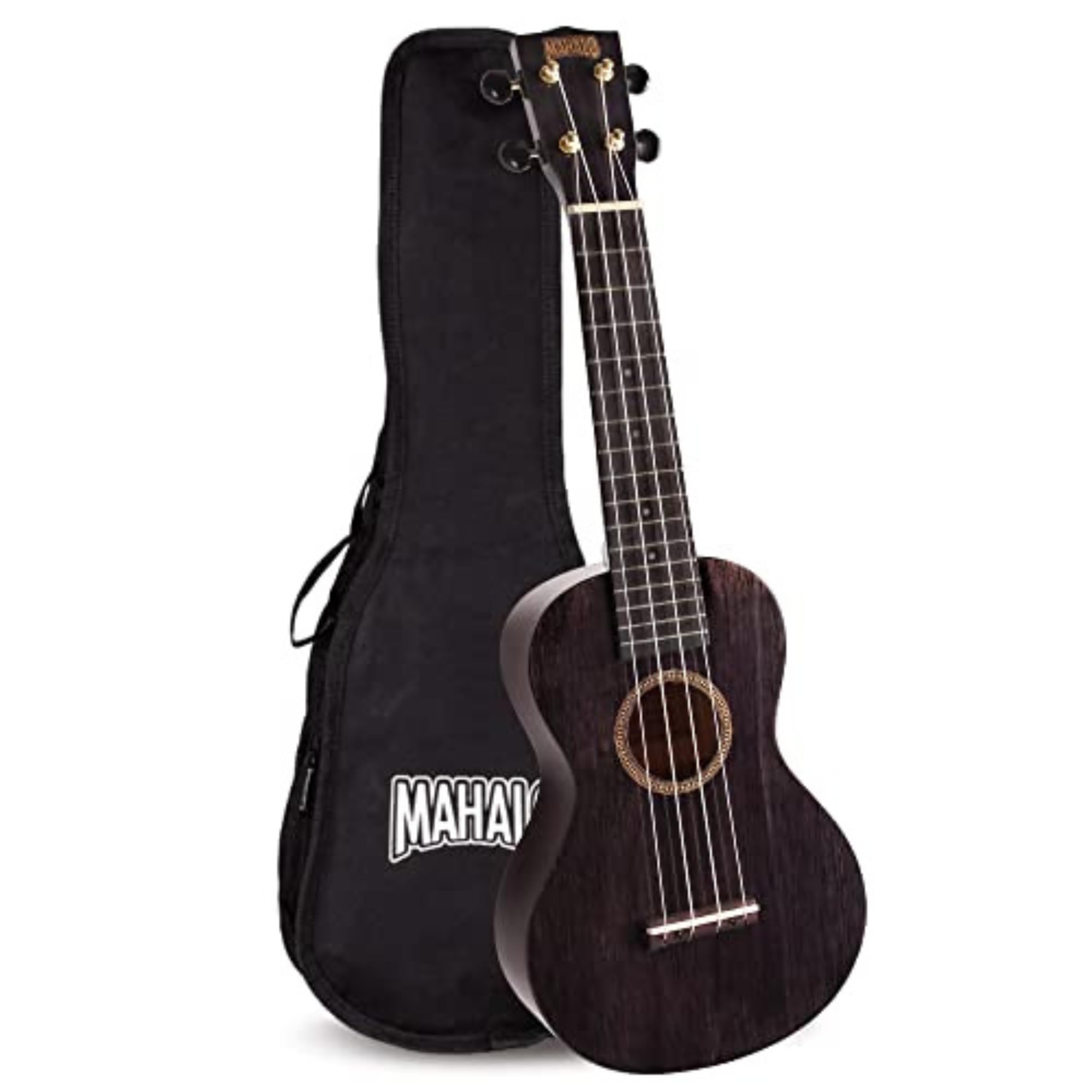 Mahalo-Hano-Hano-Ukulele-Konzert 2 Transparent Schwarz